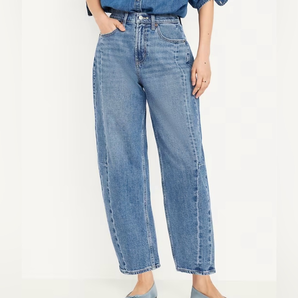 Old Navy Barrel Leg Jeans- size 12